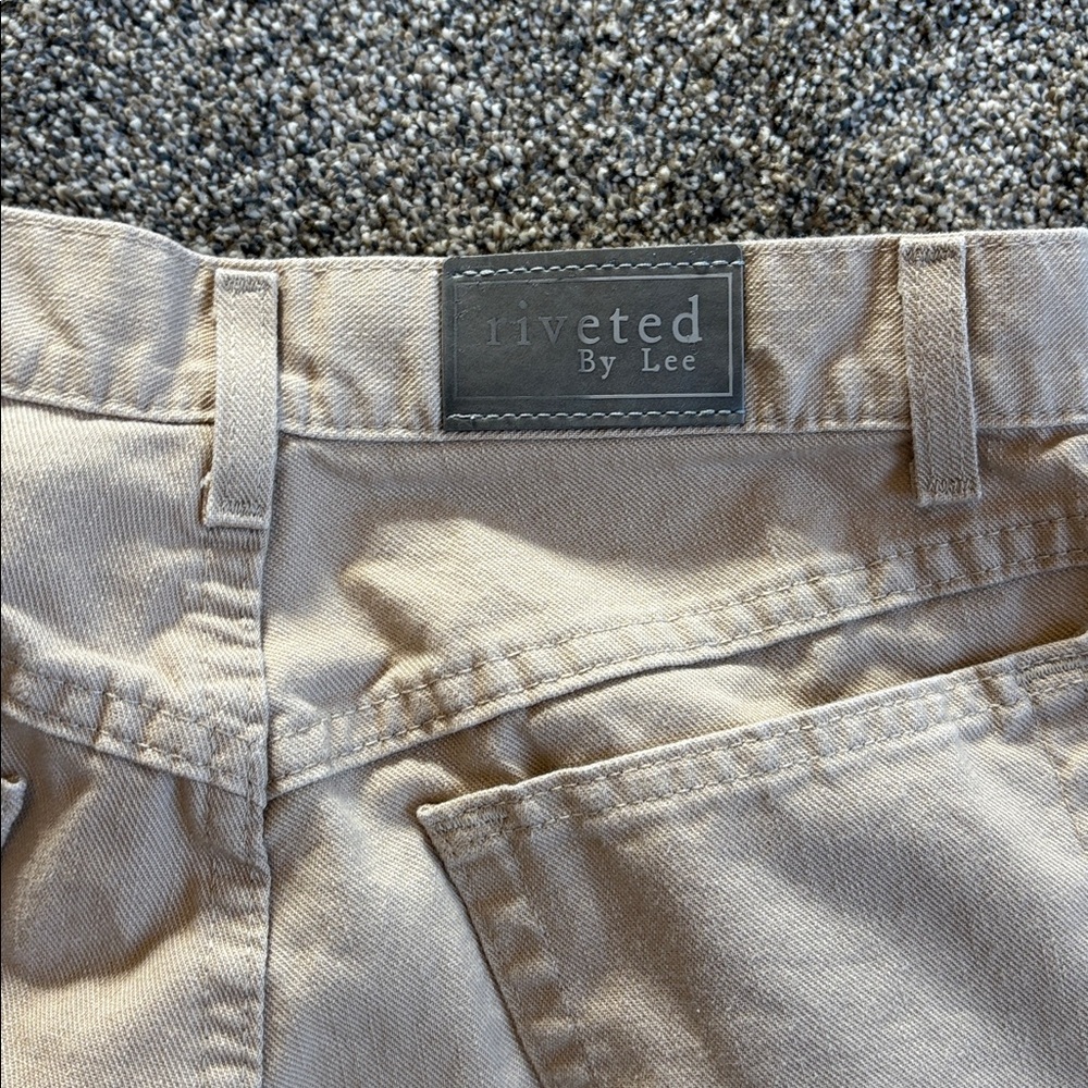 Lee Riveted Tan Retro Pants - Picture 5 of 6